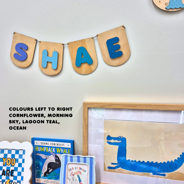 Wooden Name Bunting | 4 Letters