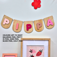 Wooden Name Bunting | 7 Letters