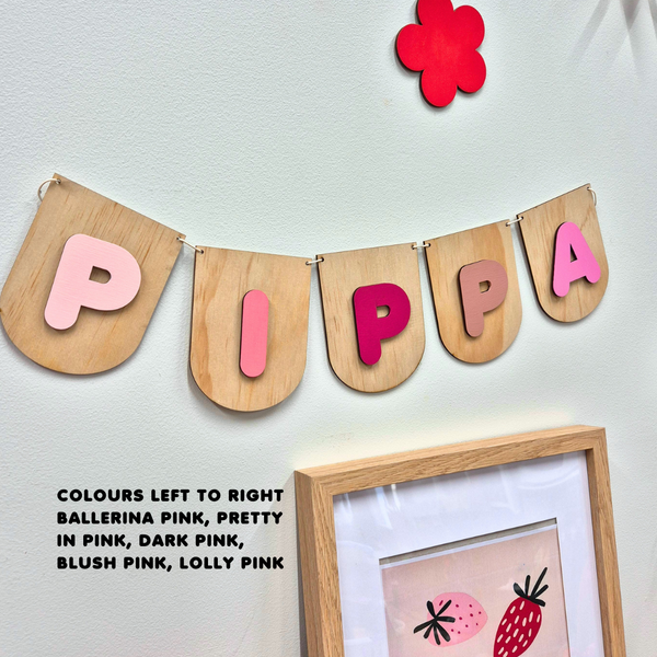 Wooden Name Bunting | 5 Letters