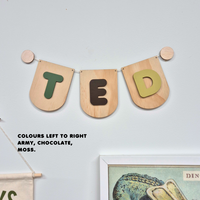 Wooden Name Bunting | 3 Letters