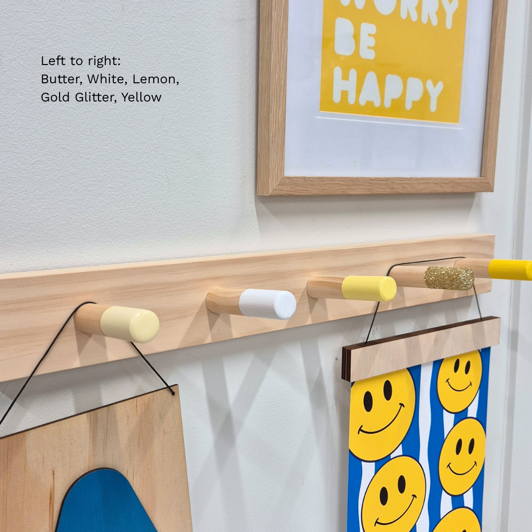 Yellow Sunshine Peg Rail