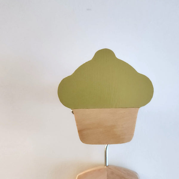 Cupcake Wall Hook + Natural Base