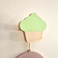 Cupcake Wall Hook + Natural Base