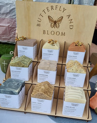 Custom 3-Tier Soap Display Stand with Dividers | Branded Retail Market Shelf