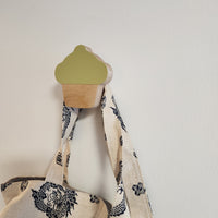 Cupcake Wall Hook + Natural Base