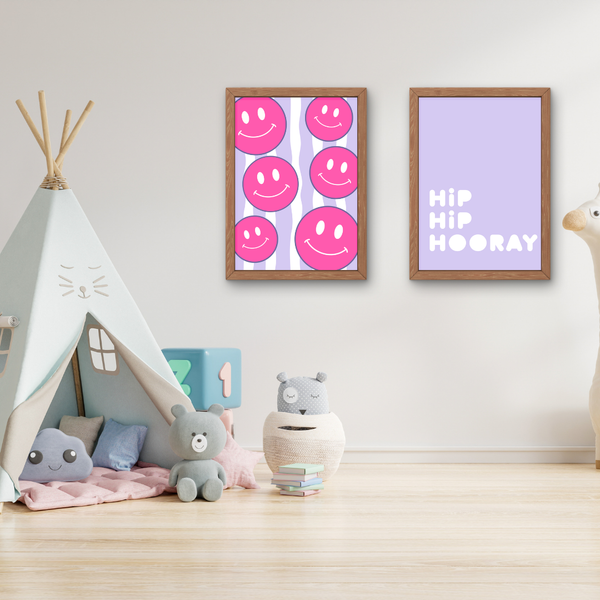 Hip Hip Hooray Quote Art Print