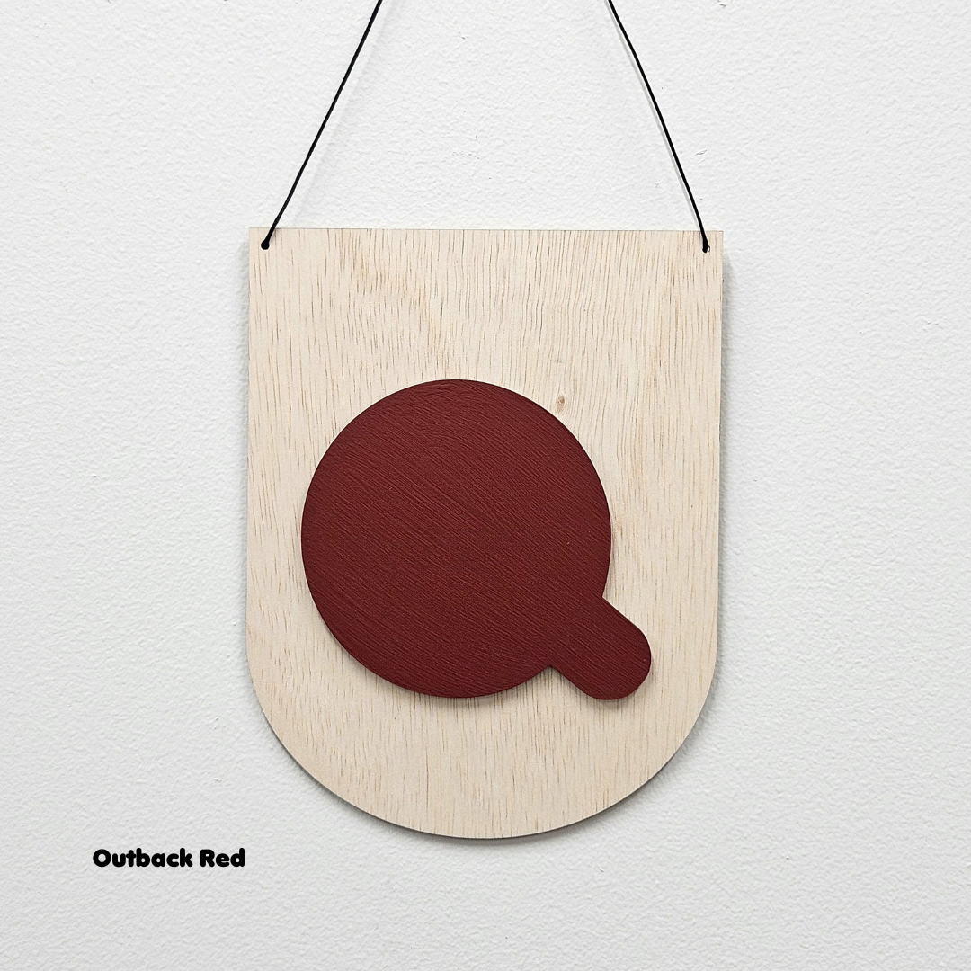 A-Z Timber Letter Wall Hang Up