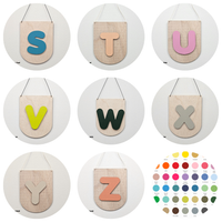 A-Z Timber Letter Wall Hang Up