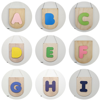 A-Z Timber Letter Wall Hang Up