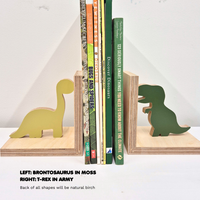 Kids Wooden Bookends | Choose Your Design & Colour