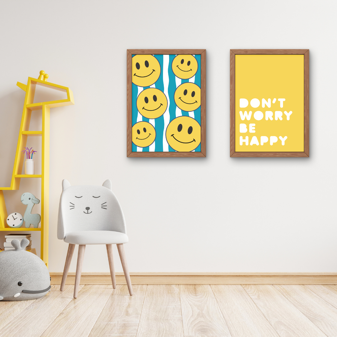Yellow Smiley Face Art Print