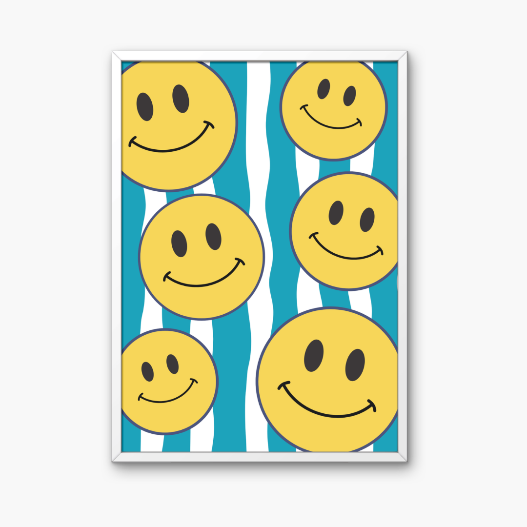 Yellow Smiley Face Art Print