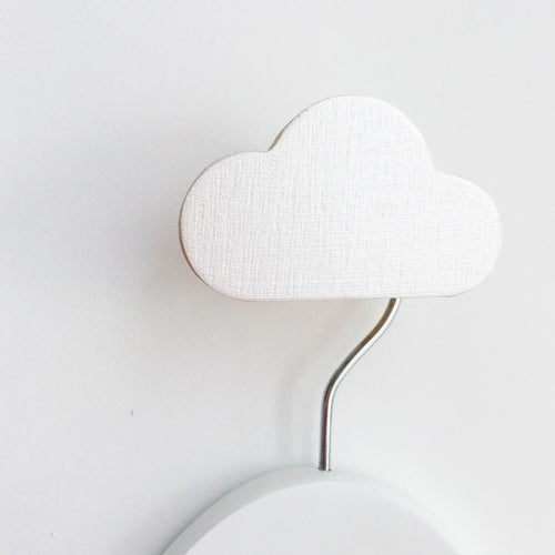 knobbly. cloud wall hook pearl white