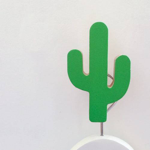 knobbly. cactus wall hook groovy green