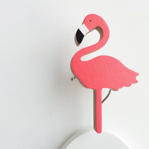 knobbly. flamingo wall hook palm springs pink