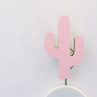 knobbly. cactus wall hook ballerina pink