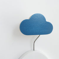 knobbly. cloud wall hook ocean blue