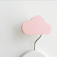 knobbly. cloud wall hook ballerina pink