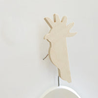 knobbly. cockatoo wall hook natural birch