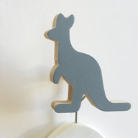 knobbly. kangaroo wall hook grey