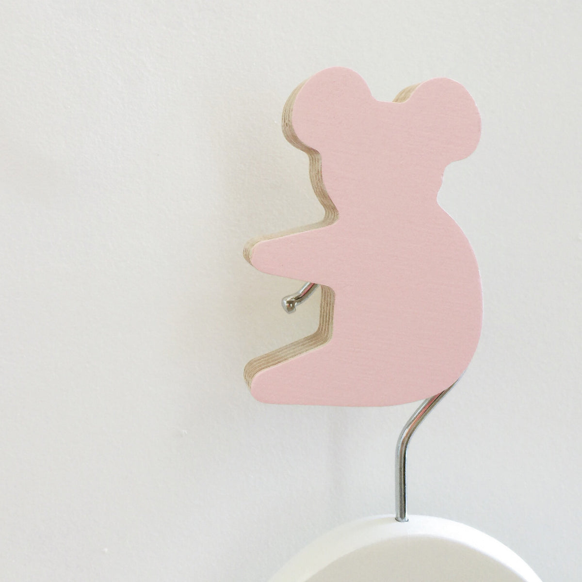 knobbly. koala wall hook ballerina pink