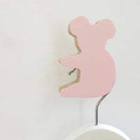 knobbly. koala wall hook ballerina pink