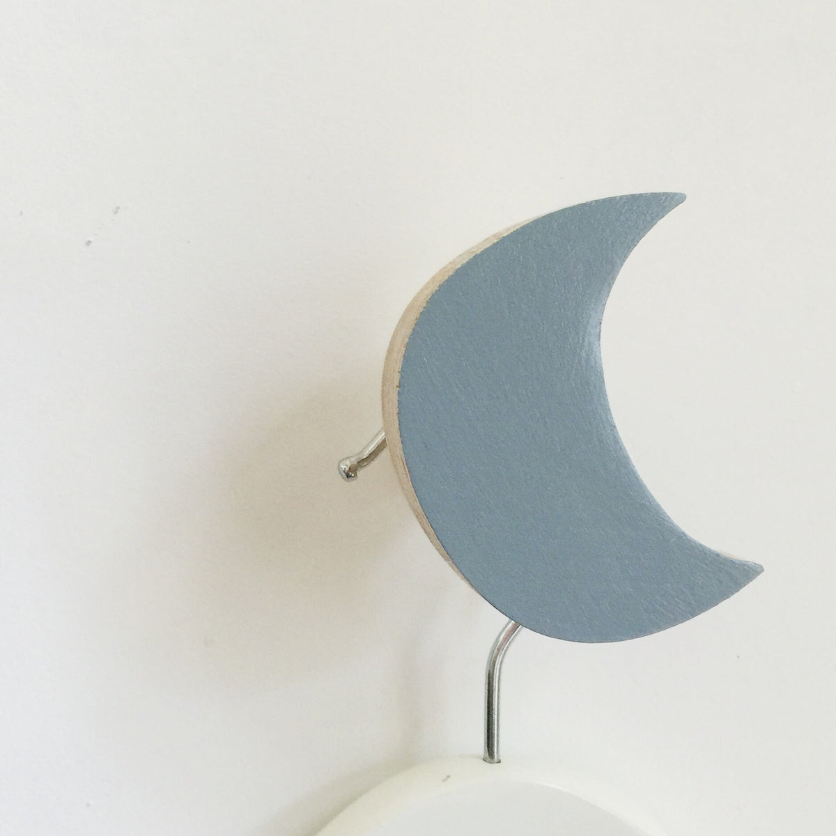 knobbly. Moon Wall Hook - Grey