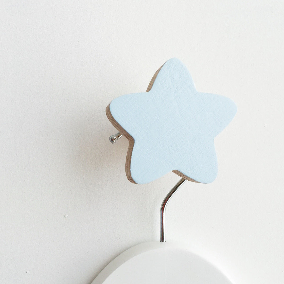 knobbly. star wall hook polar blue