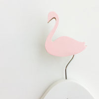 knobbly. swan wall hook ballerina pink