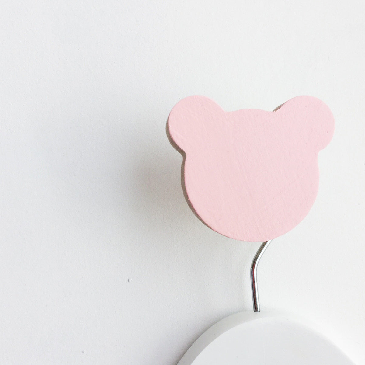 knobbly. teddy wall hook ballerina pink