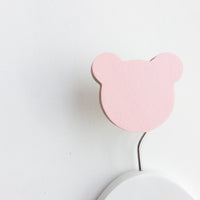 knobbly. teddy wall hook ballerina pink