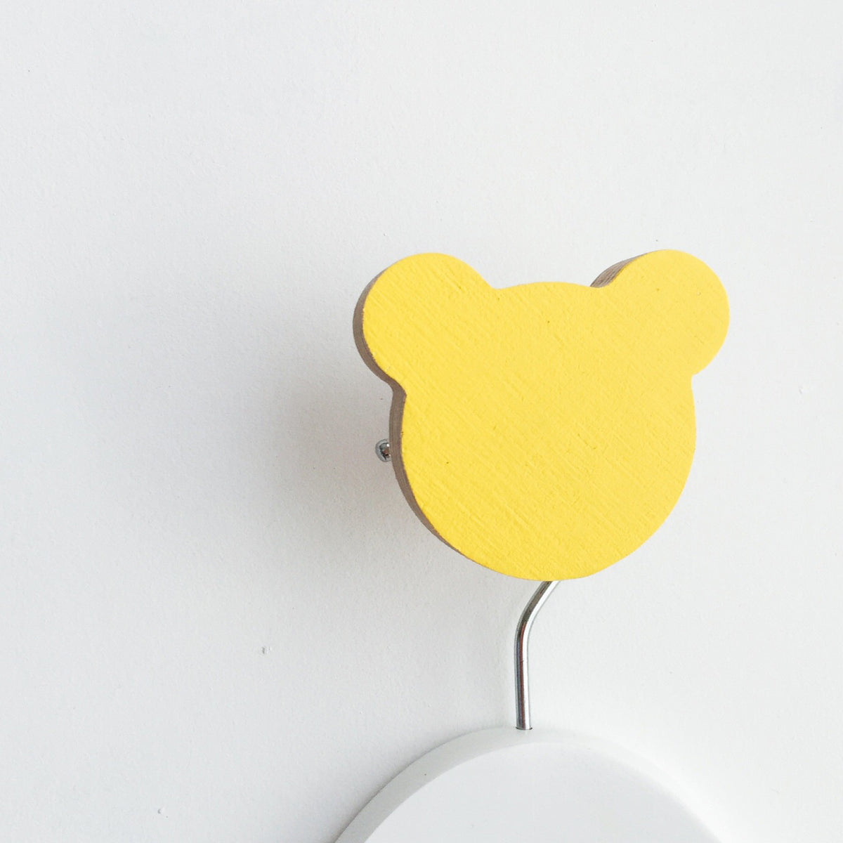 knobbly. teddy wall hook yellow