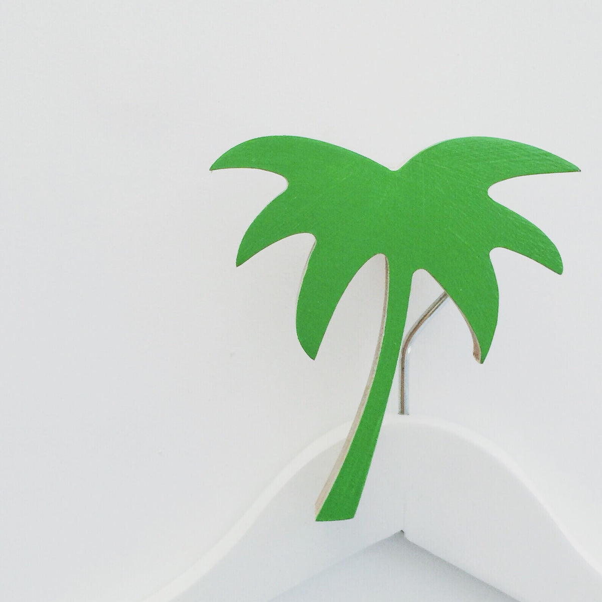 knobbly. palm tree wall hook groovy green